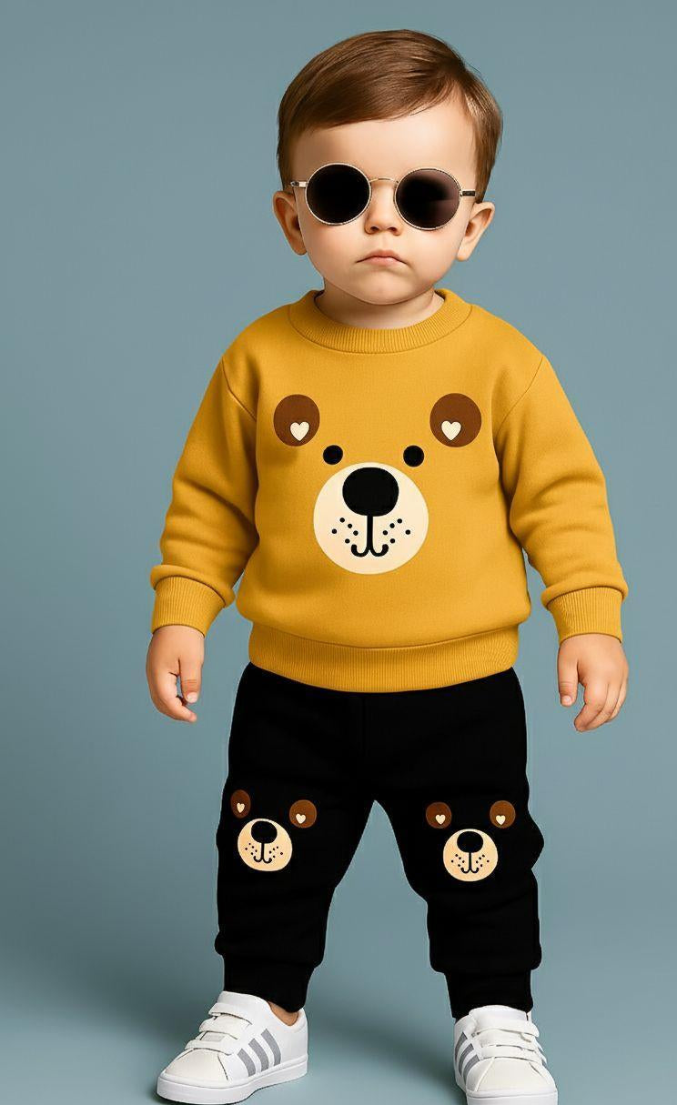 2 pcs polyester printed sweet shirts tracksuits