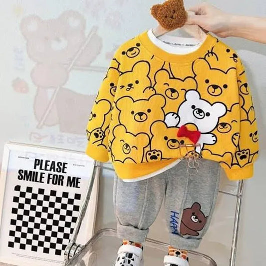 2 pcs printed tracksuit