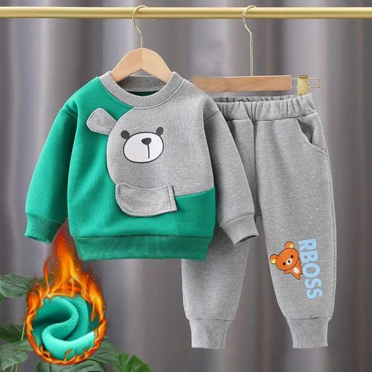 2 Pc's Fleece printed tracksuit