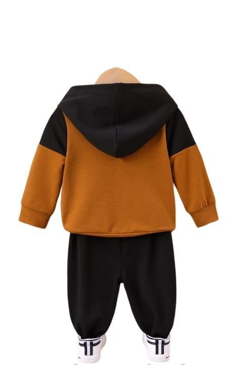 2 pcs boy's micro printed tracksuit for boys
